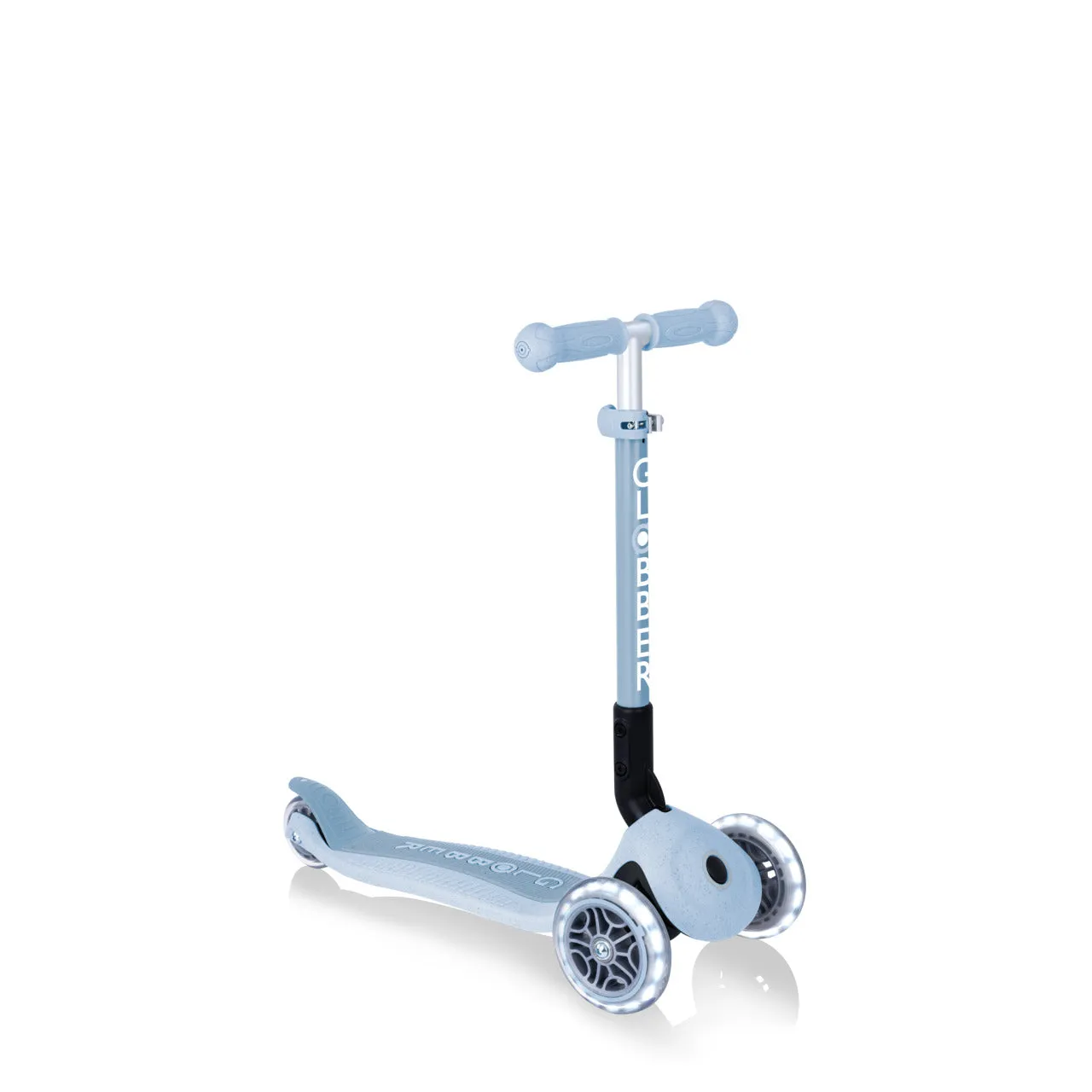 Globber Junior Foldable Lights Ecologic Scooter - Blueberry (2Y )