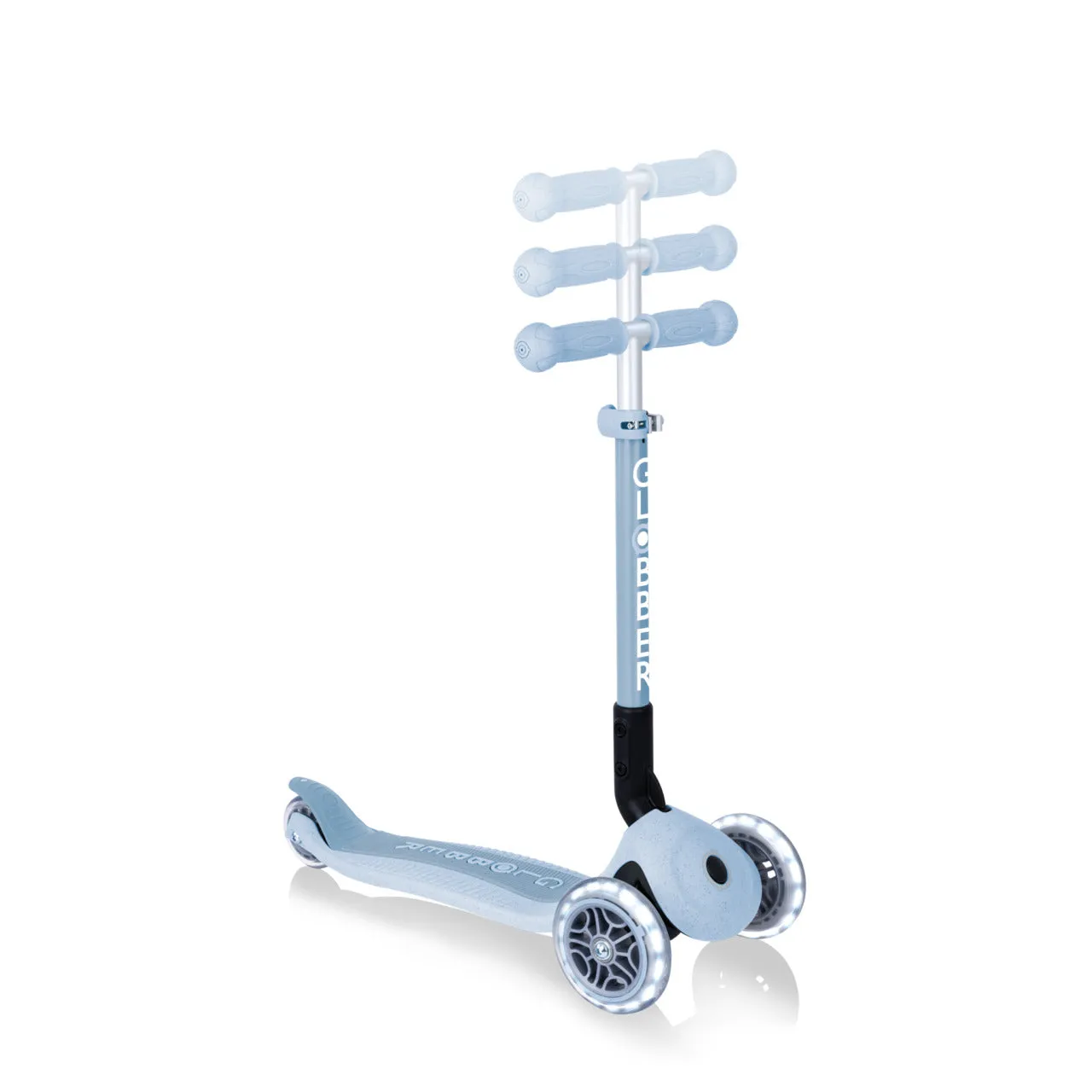 Globber Junior Foldable Lights Ecologic Scooter - Blueberry (2Y )