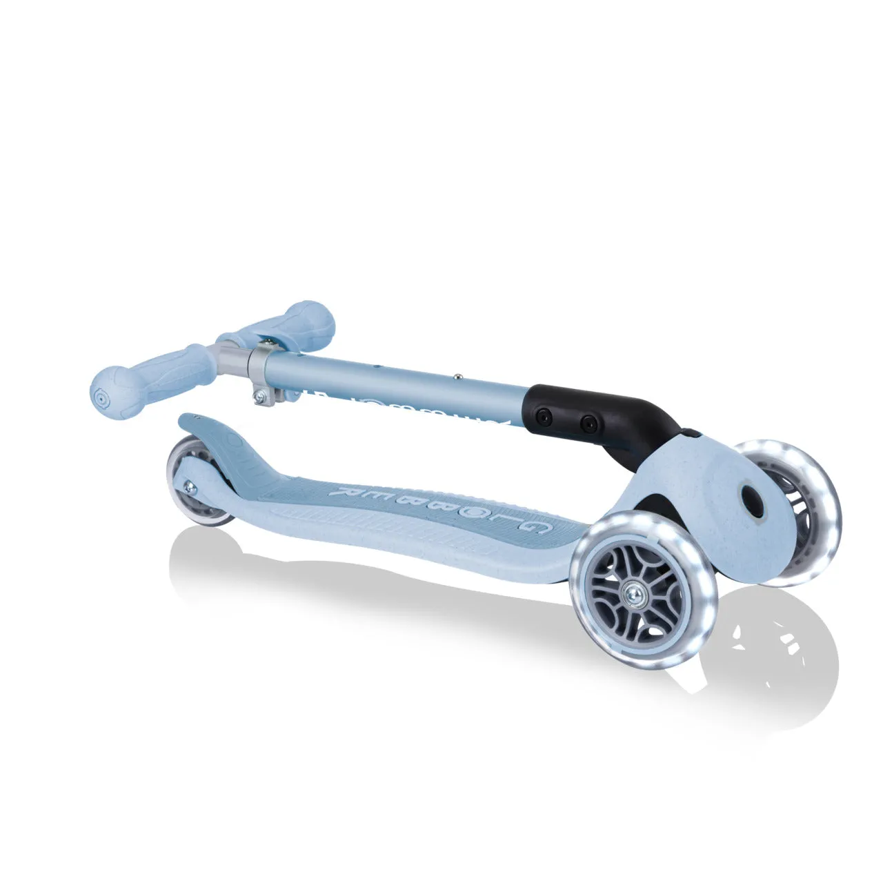 Globber Junior Foldable Lights Ecologic Scooter - Blueberry (2Y )