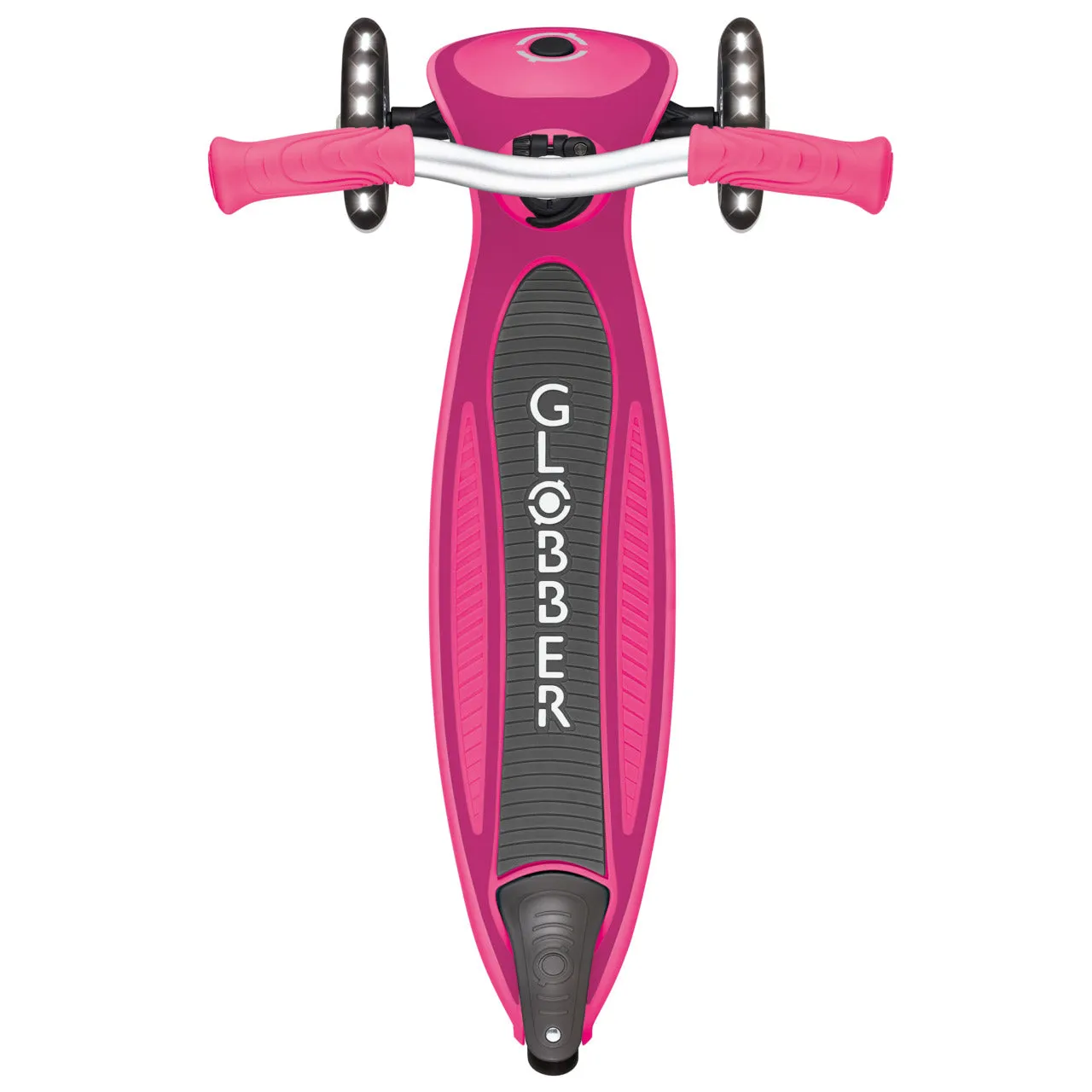 Globber Master Lights Foldable Scooter - Fuchsia (4 - 14Y)