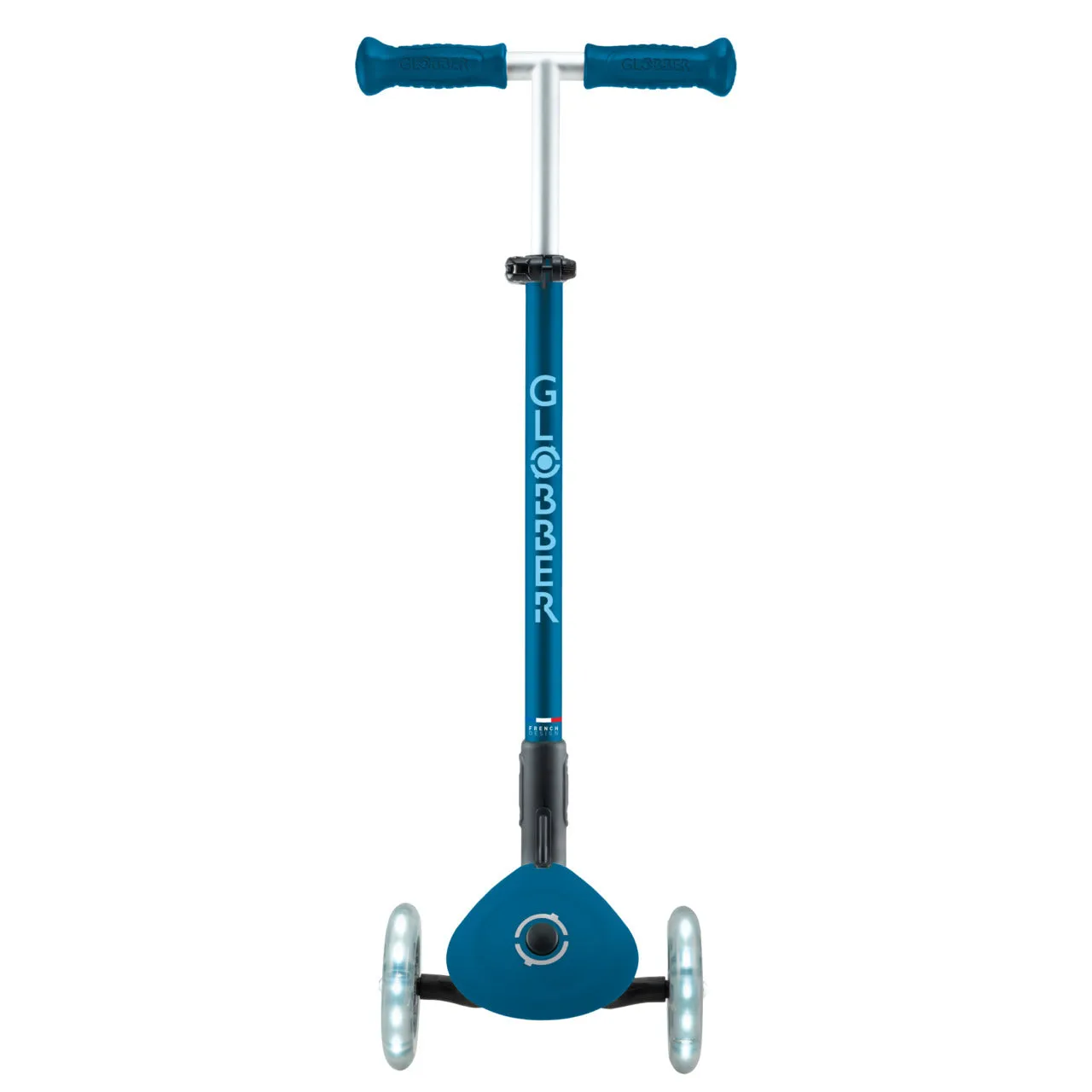 Globber Primo Foldable Plus Lights V2 Scooter - Petrol Blue / Light Blue (3 - 9Y )