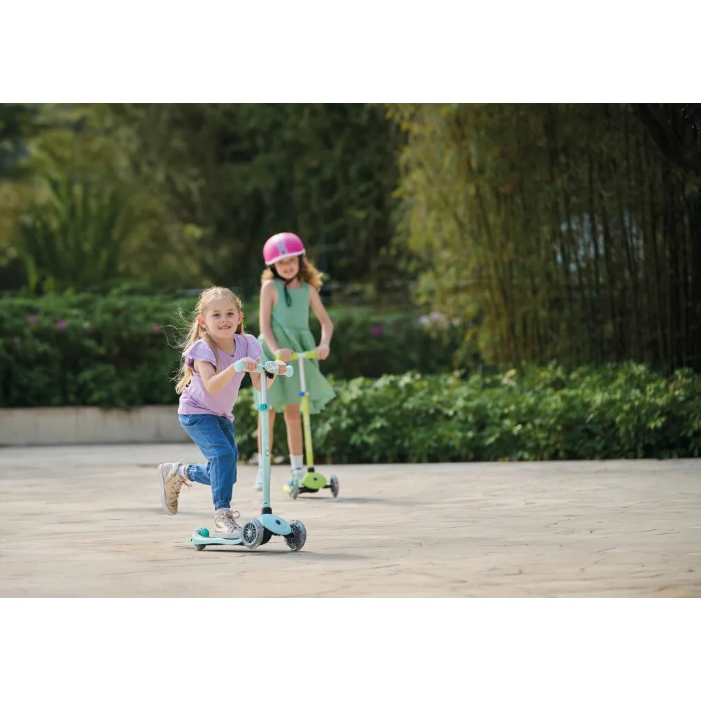 Globber Primo Lights V2 Scooter - Pastel Pink / Coral Pink (3 - 7Y )