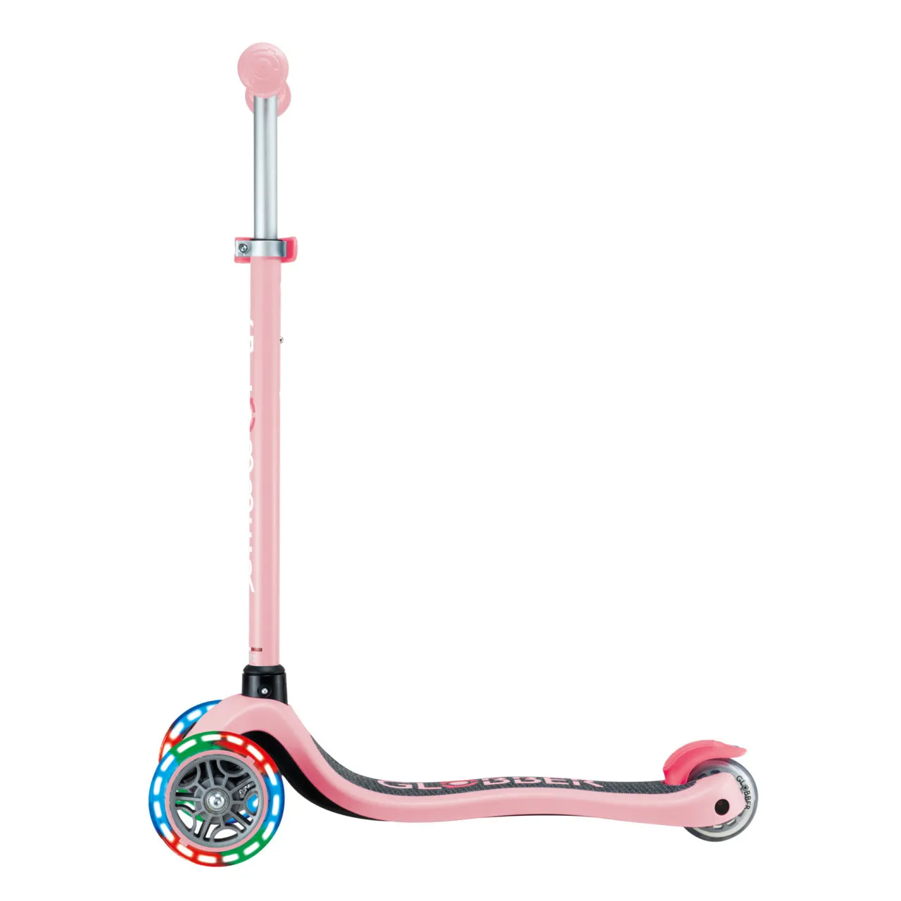 Globber Primo Lights V2 Scooter - Pastel Pink / Coral Pink (3 - 7Y )