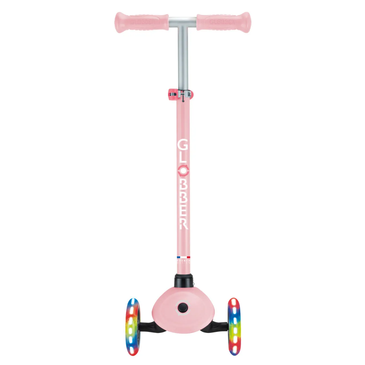 Globber Primo Lights V2 Scooter - Pastel Pink / Coral Pink (3 - 7Y )