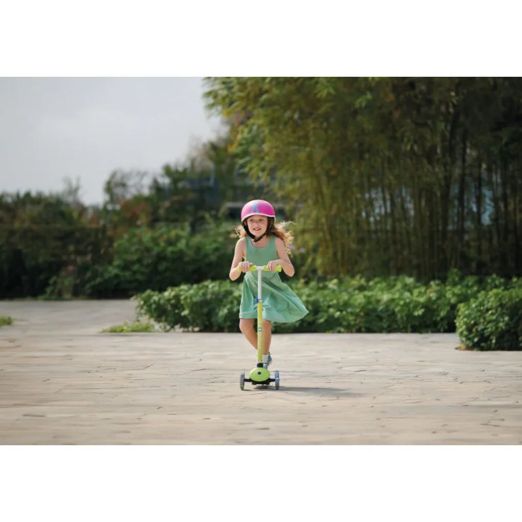 Globber Primo Lights V2 Scooter - Pastel Pink / Coral Pink (3 - 7Y )