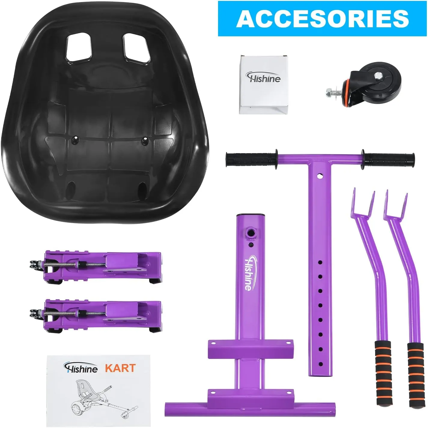 Go Cart Hoverboard Seat flask hatch circumstantially bureau cliff huddle Attachment for 6.5??-10?? Hover Board, Upgrade Design No Need for Velcro Straps, Go Kart Conversion Kit Accessory for Self Balancing Scooter Transform into 