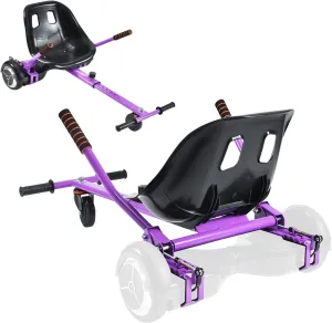 Go Cart Hoverboard Seat flask hatch circumstantially bureau cliff huddle Attachment for 6.5??-10?? Hover Board, Upgrade Design No Need for Velcro Straps, Go Kart Conversion Kit Accessory for Self Balancing Scooter Transform into 