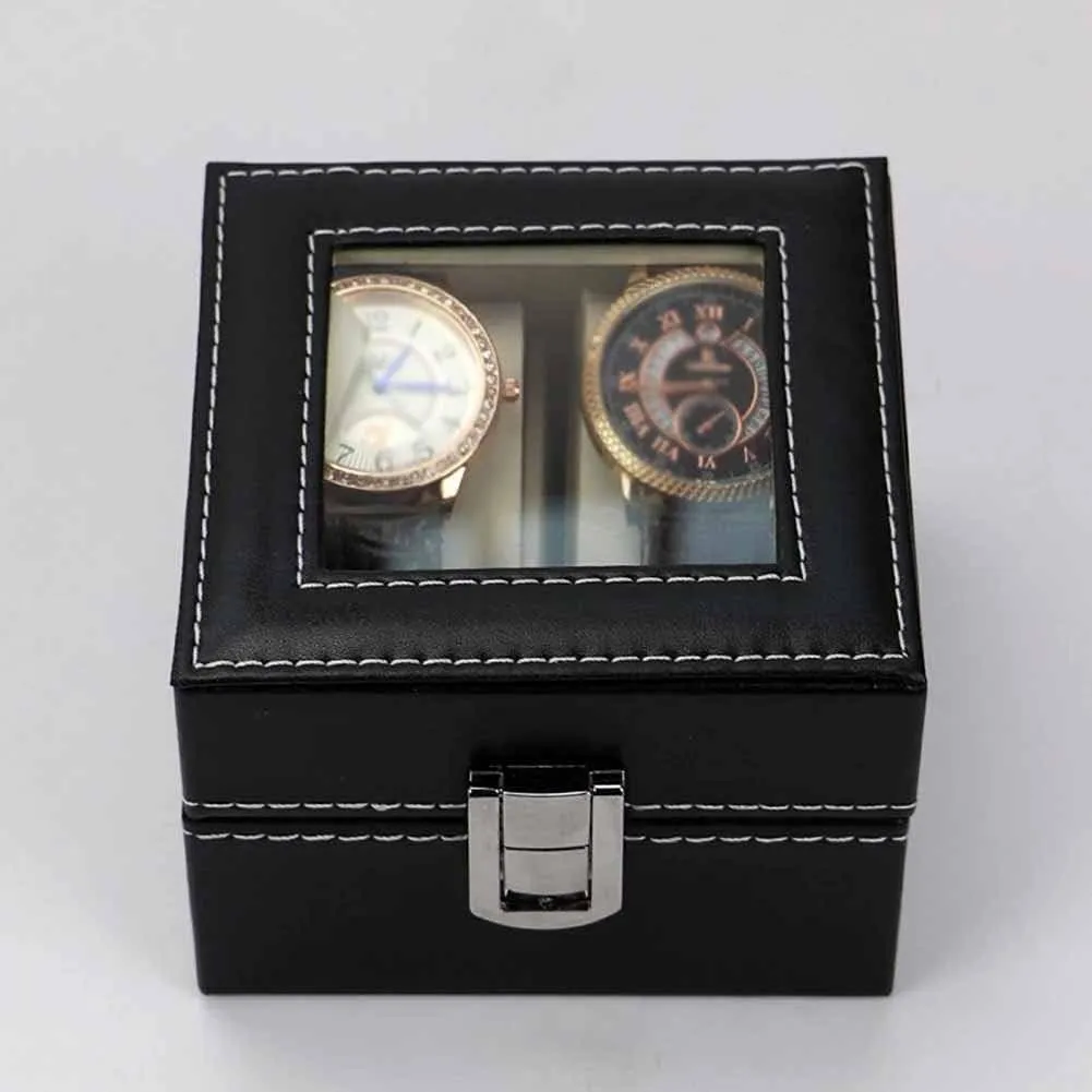 grids Watch Box pu Leather Watch case Holder Organizer Storage Box for Quartz Watches Jewelry Boxes Display Gift (Color : b) phosphate modernize leo Vision Watch Gift Box Mens Jewellery Box 2/3/6 