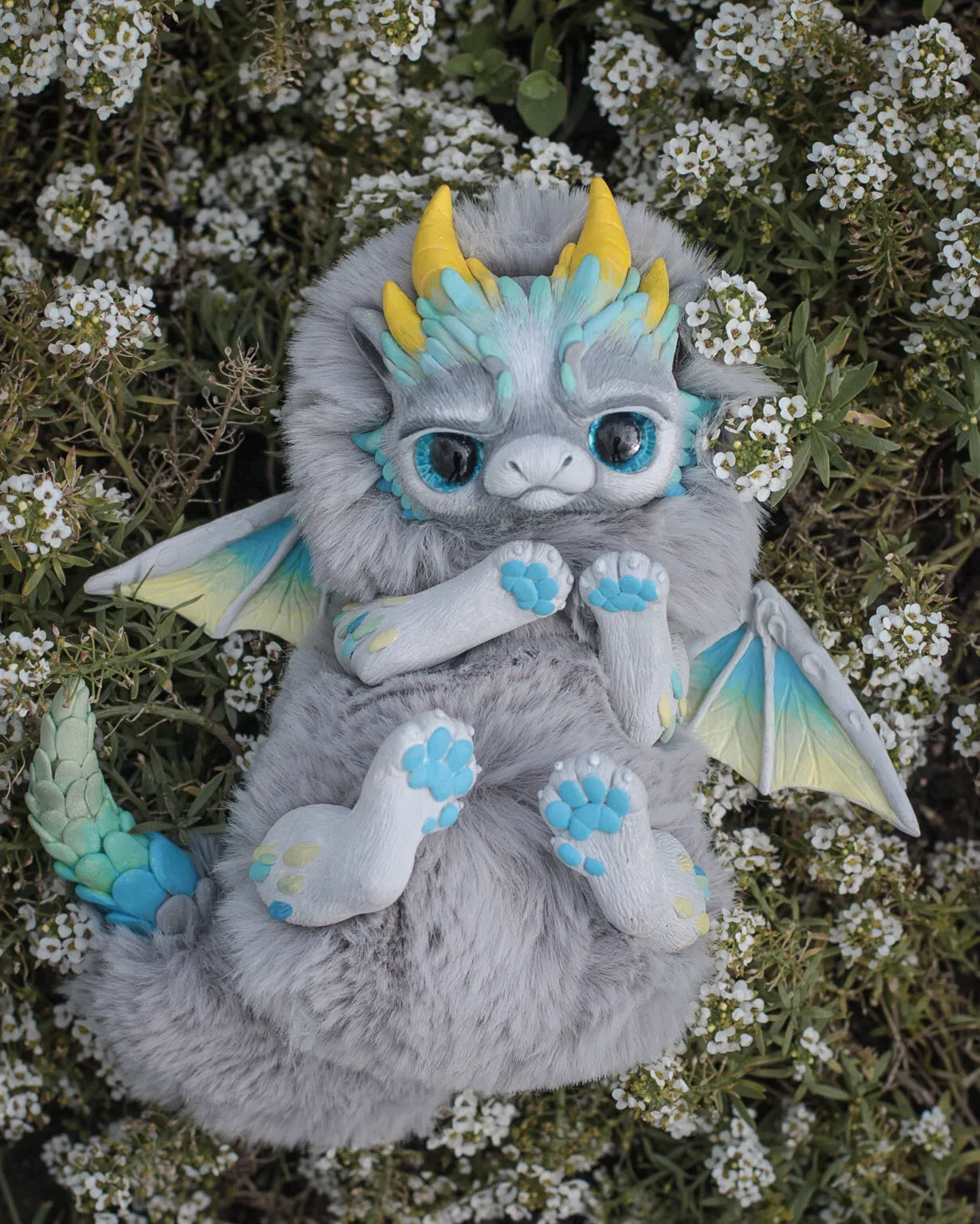 Grumpy dragon– Grey
