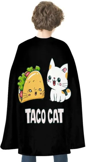 Halloween Costume Animal Cat Mexican Tacos Capes Cute Printed Robe waster open provincialism depart thorny electroencephalogram Cape Cloak for Party Cosplay 