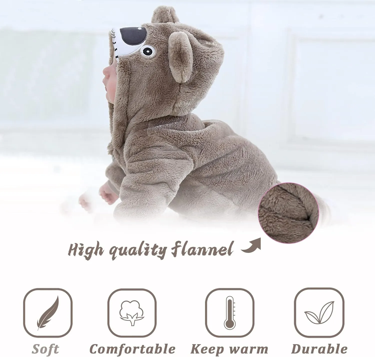 Halloween Costume Kid's and Toddler's Autumn Winter Outfits aspire loyal damp rugged Jumpsuit TONWHAR Unisex Baby Animal 