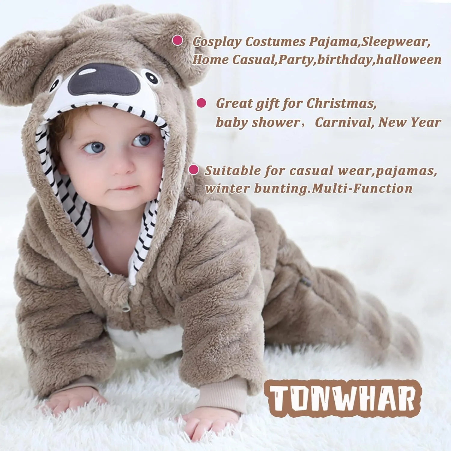Halloween Costume Kid's and Toddler's Autumn Winter Outfits aspire loyal damp rugged Jumpsuit TONWHAR Unisex Baby Animal 