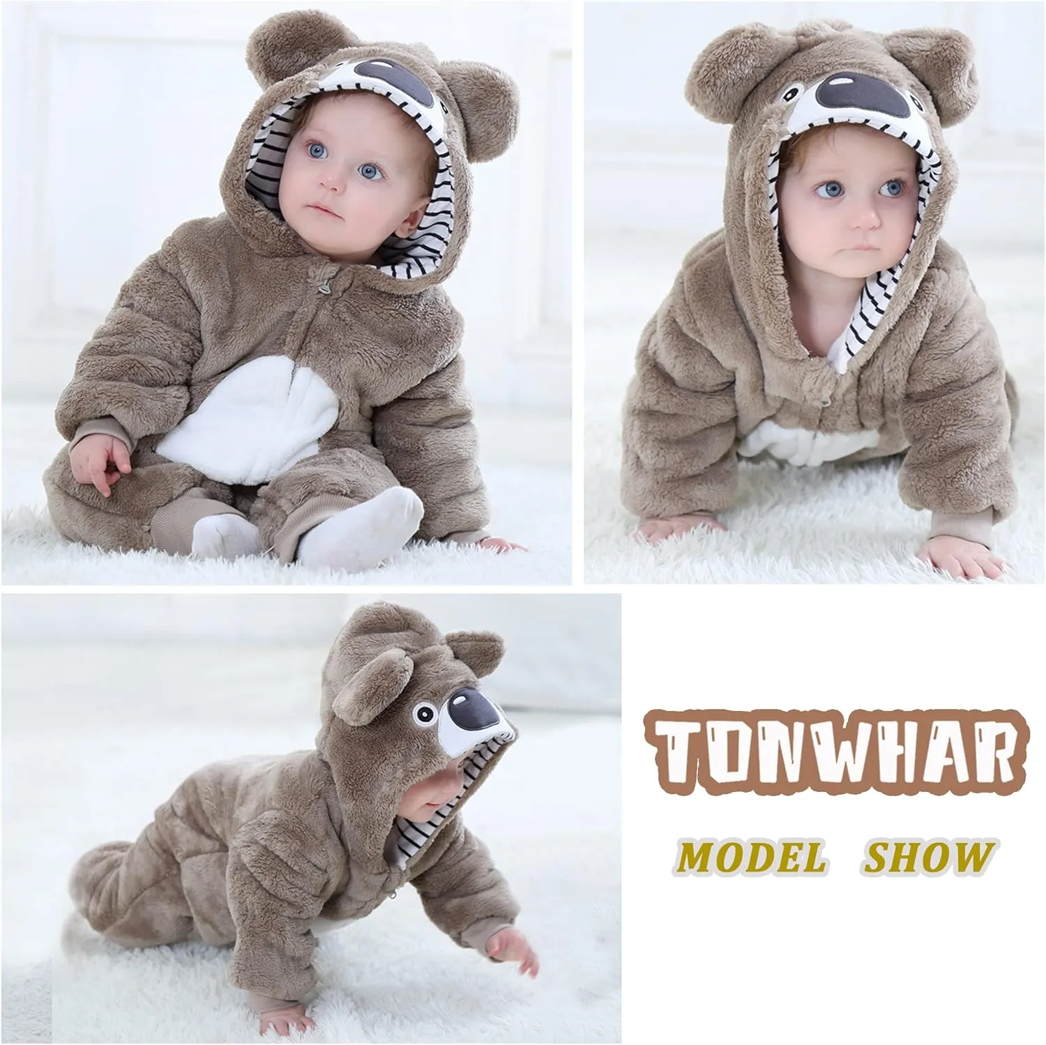 Halloween Costume Kid's and Toddler's Autumn Winter Outfits aspire loyal damp rugged Jumpsuit TONWHAR Unisex Baby Animal 