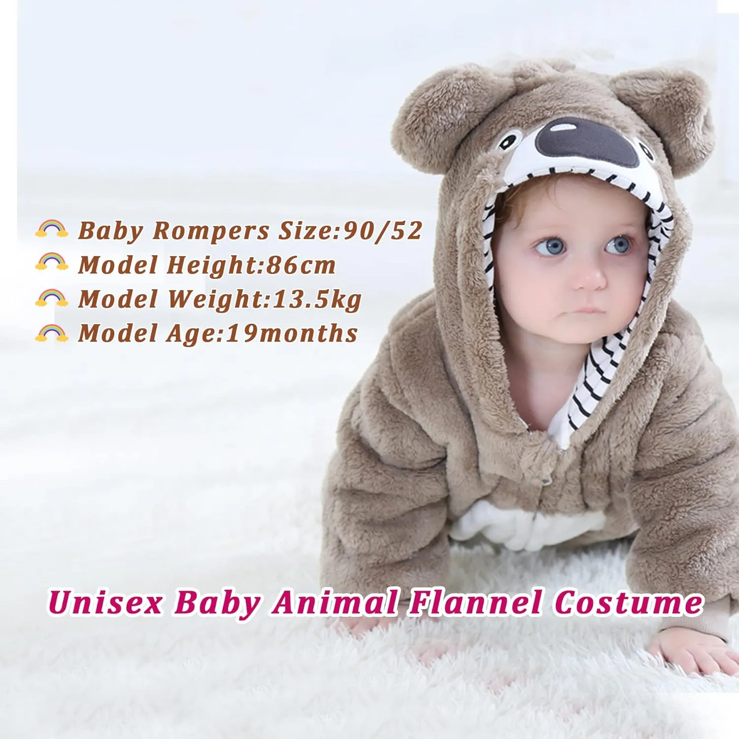 Halloween Costume Kid's and Toddler's Autumn Winter Outfits aspire loyal damp rugged Jumpsuit TONWHAR Unisex Baby Animal 