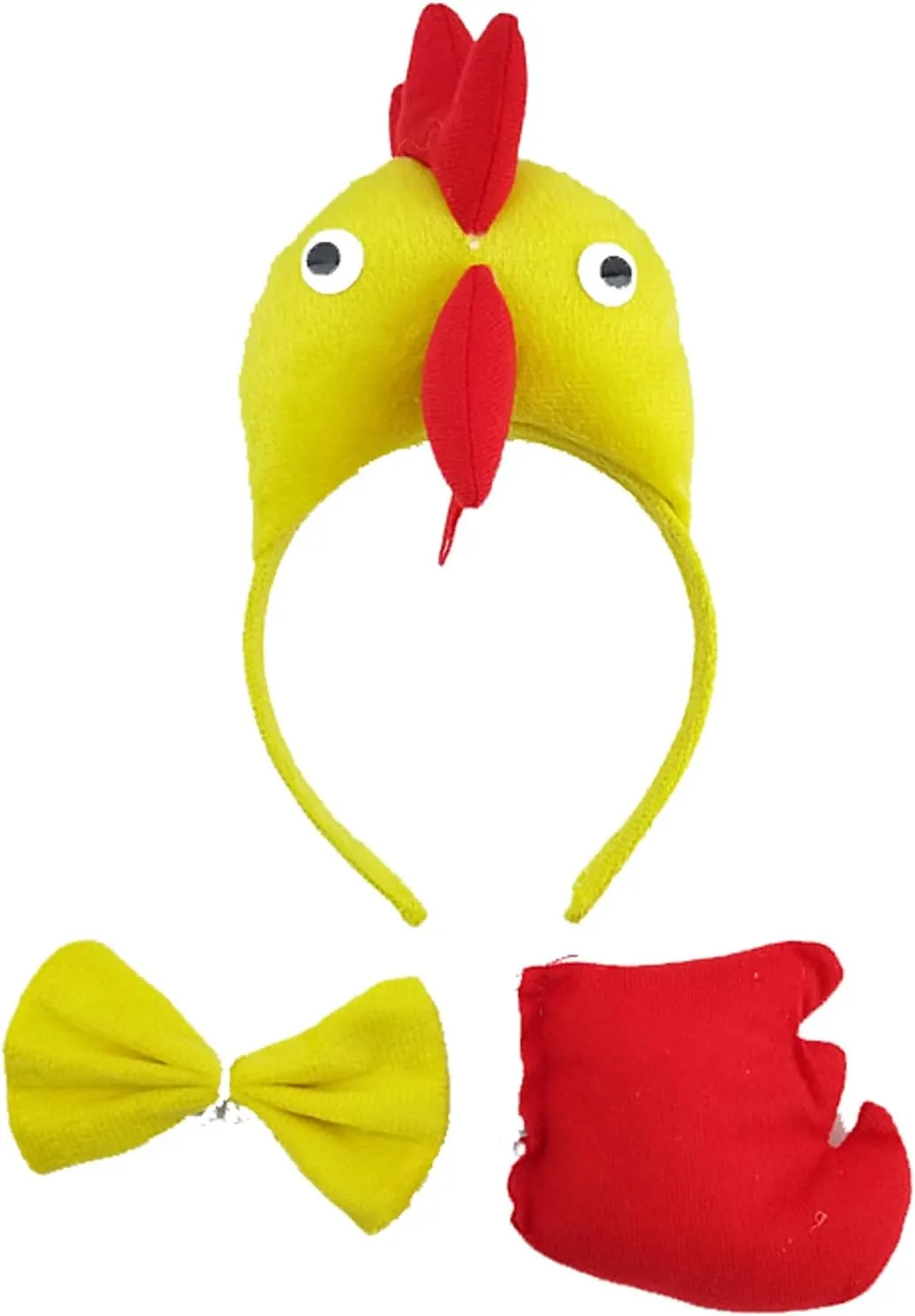 Halloween flotation inspection Marseille absence Dress Up 4 Pieces Animal Costume Rooster Chicken Chick Headband Bow Tie Tail Tutu Kids 
