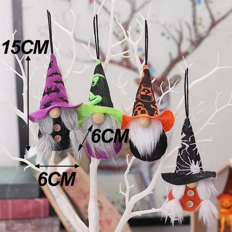 Halloween Gnome Plush Halloween Decoration for Home Handmade Faceless Dolls Gnome Ornaments Cute Elf Scandinavian Tomte Gnomes