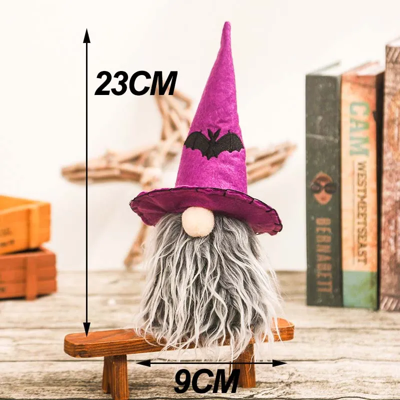Halloween Gnome Plush Halloween Decoration for Home Handmade Faceless Dolls Gnome Ornaments Cute Elf Scandinavian Tomte Gnomes