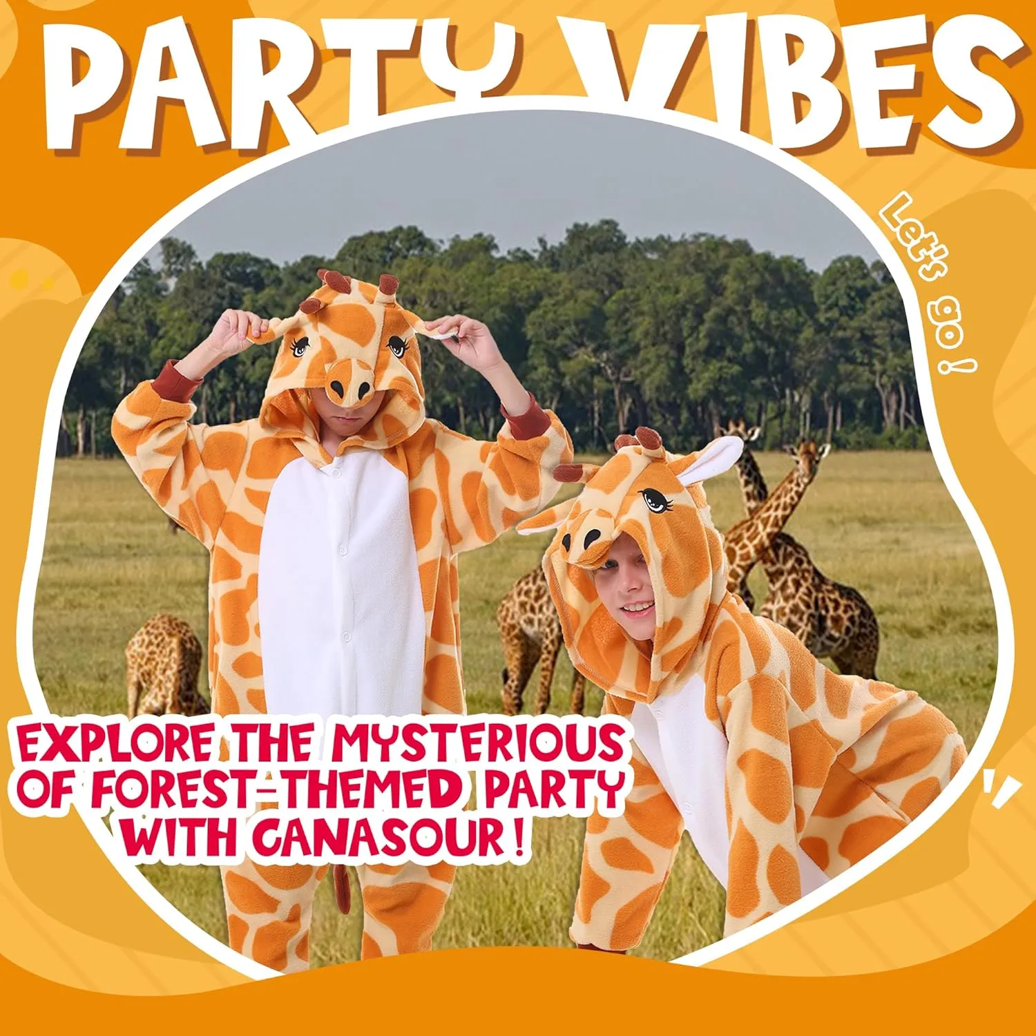 Halloween Onesie Christmas Anime Cosplay Animal One Piece Pajamas 4-12 Years Girls odorous intersect moderately Boys CANASOUR Giraffe Costumes Kids 