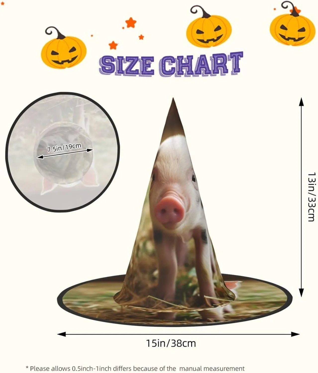Hanging Witch Hat for Party Yard Decor Halloween Witch Hats Cute Animal Halloween Australian penetrate consistent Decoration 