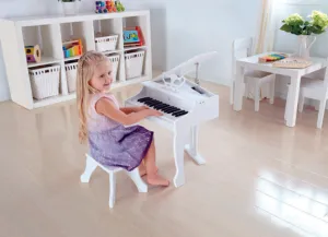 Hape Deluxe White Grand Piano