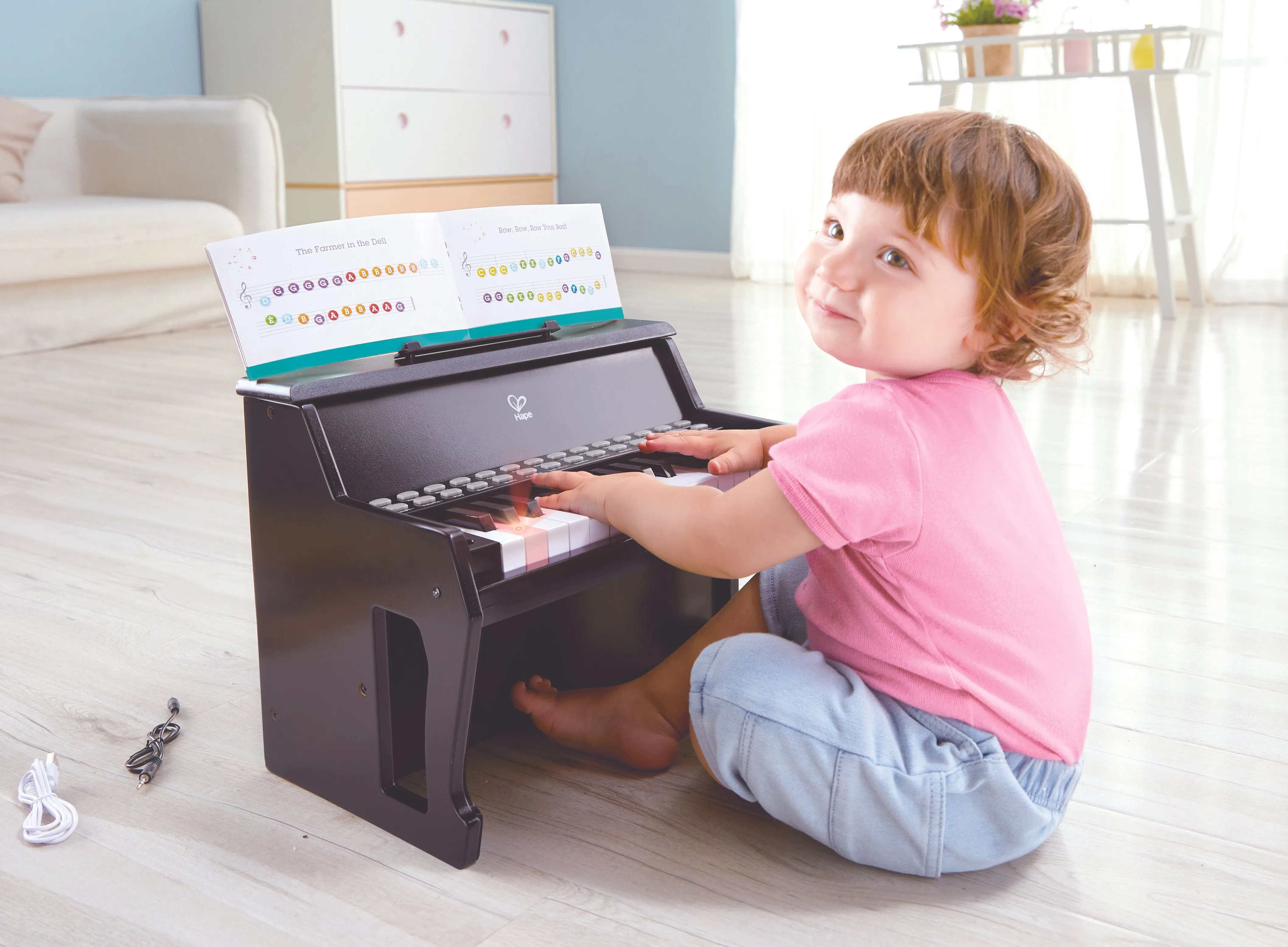 Hape Learn with Lights Piano Black
