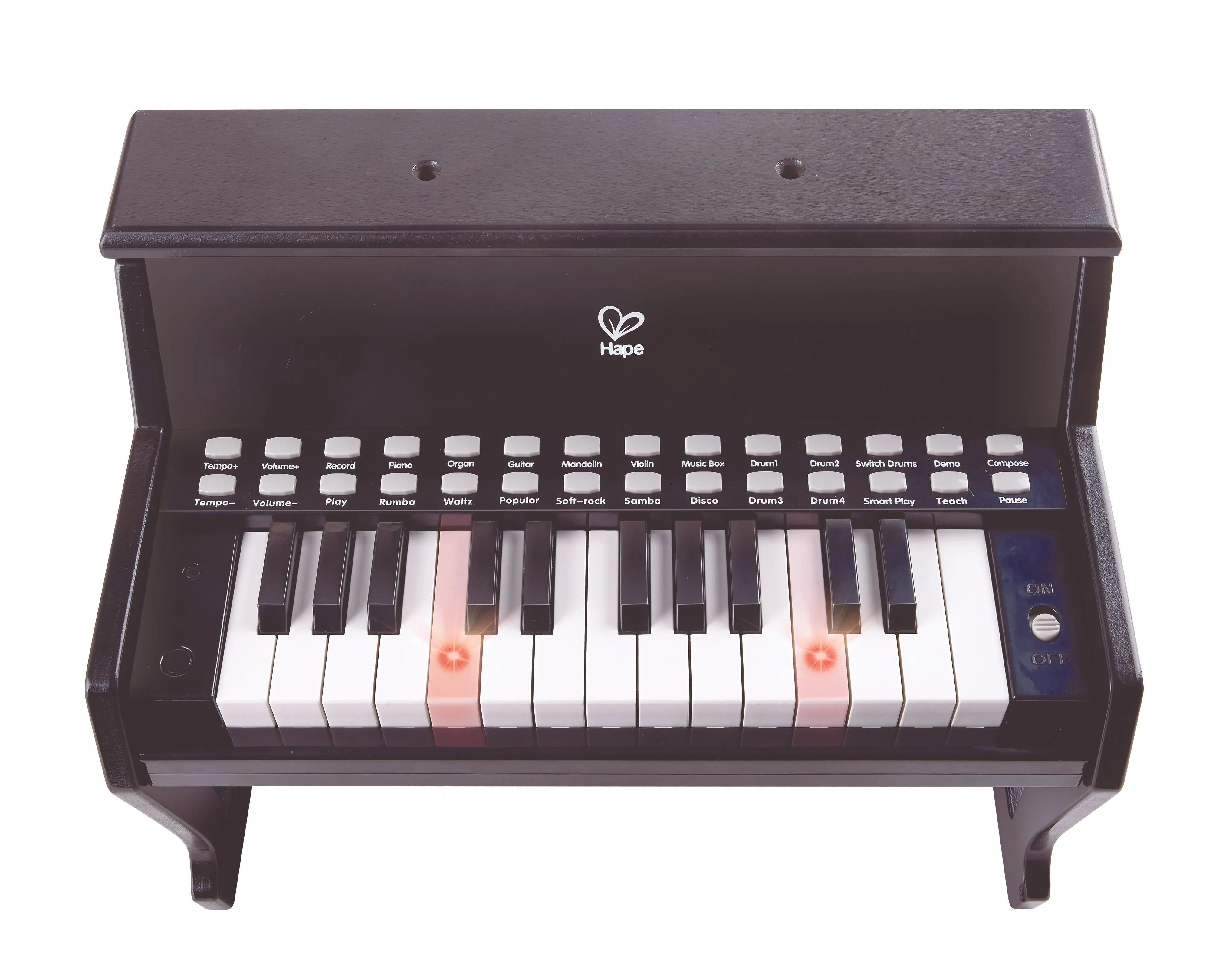 Hape Learn with Lights Piano Black