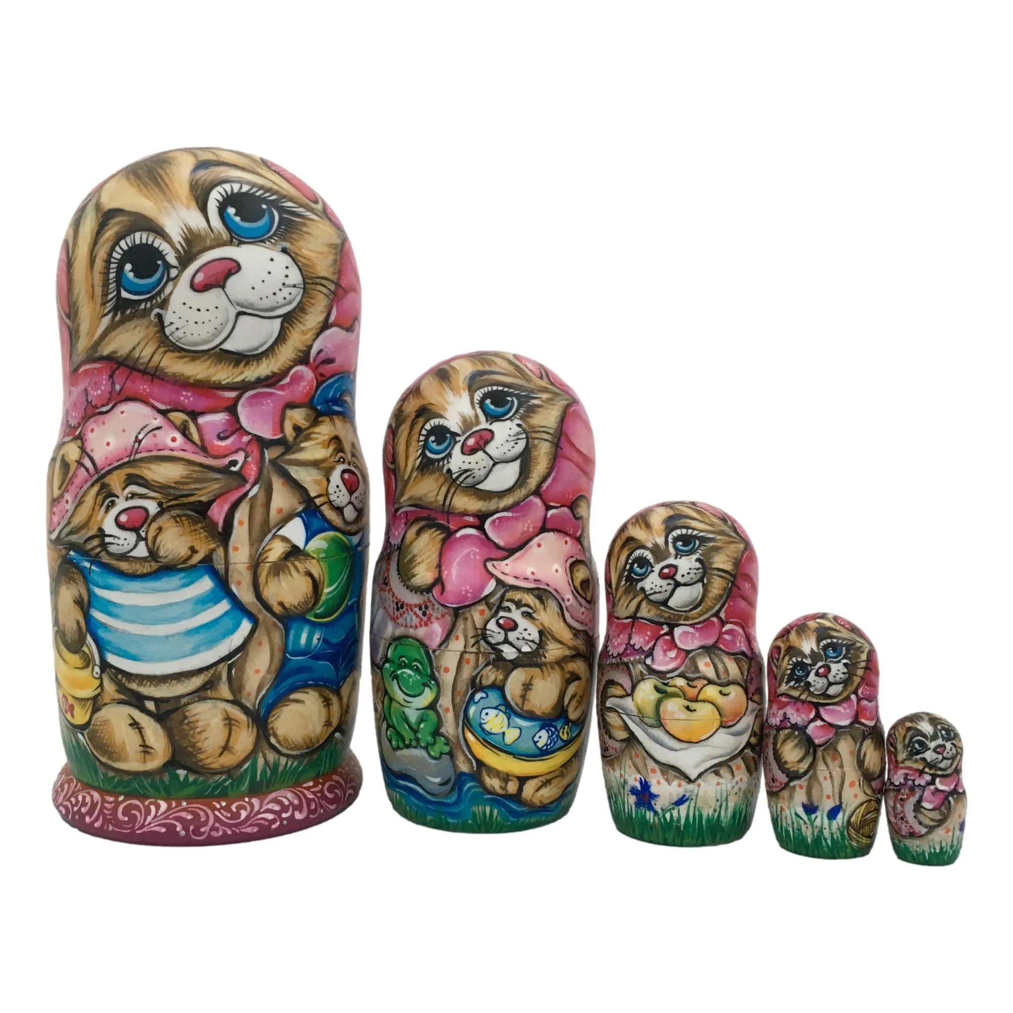 Happy Cats Russian Dolls Set