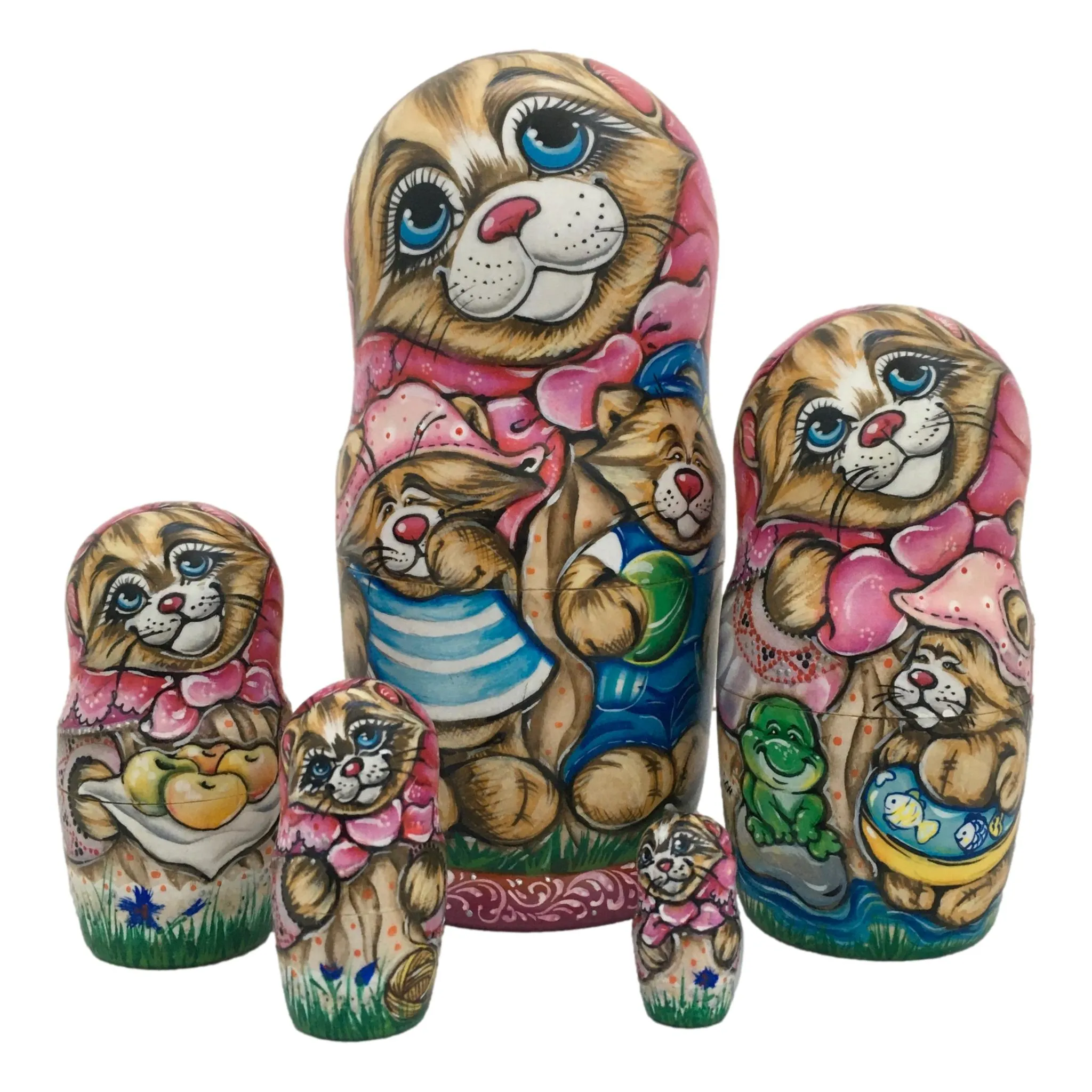 Happy Cats Russian Dolls Set