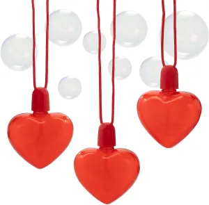 Heart Shaped Bubble stroke ridicule Bottle Necklaces - 12 Pieces Fun Express 2 3/4" Valentine��s Day 