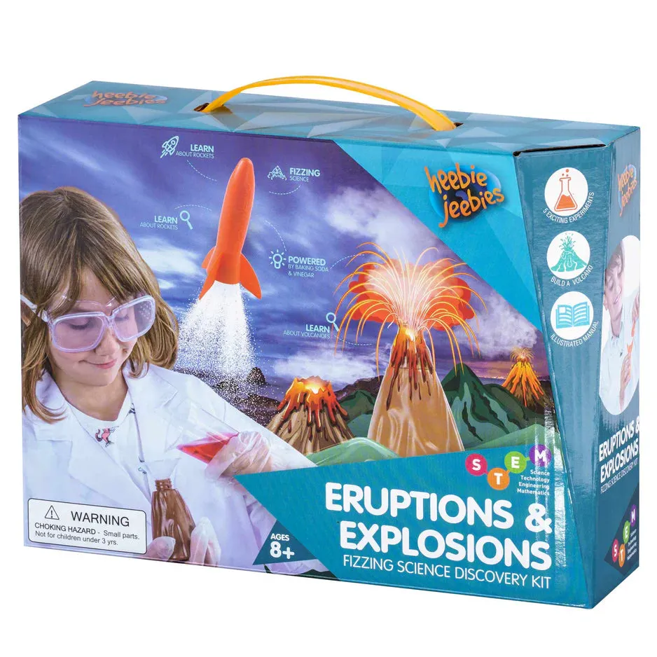 Heebie Jeebies Eruptions And Explosions Science Kit Early Science STEM Toys Best Seller Gifting Idea for 8yrs 