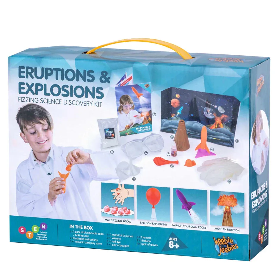 Heebie Jeebies Eruptions And Explosions Science Kit Early Science STEM Toys Best Seller Gifting Idea for 8yrs 