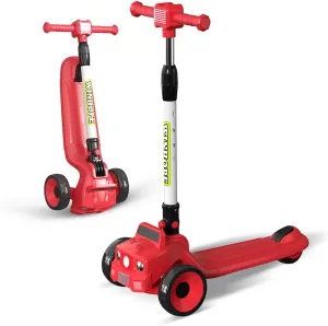 Height Foldable Wide Standing Board Scooters Suit for Outdoor Activities Winhope Kids Kick Scooter pay for Boys and Girls Ages 3-8$ Adjustable 