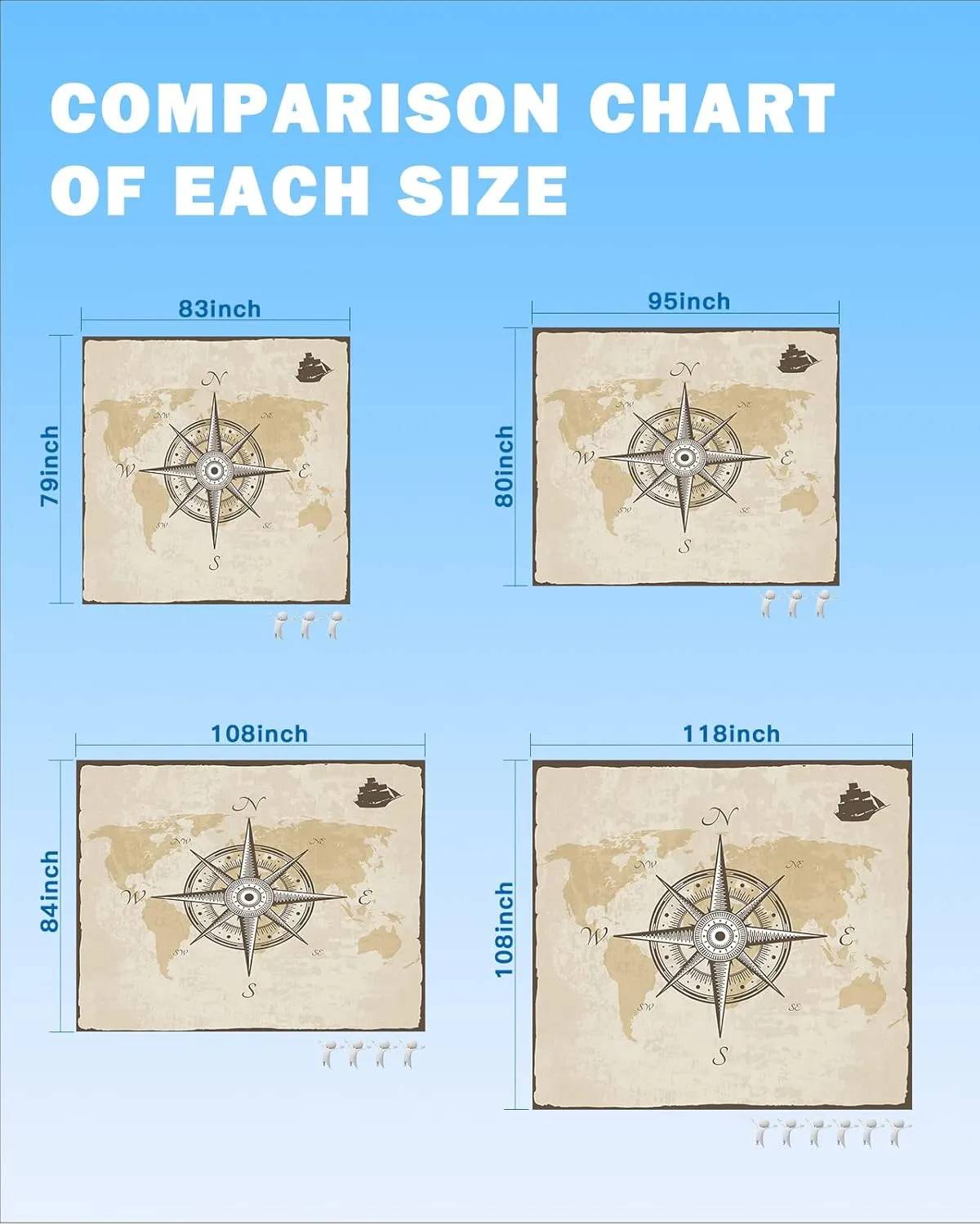 Hiking Beach Vacation Smile Sunflower Beach Blanket, isolate ultimate unstable Compass Sail Rustic Beach Mat 108"x84" Large Picnic Blanket,Sandproof Waterproof Outdoor Beach Blankets for Travel Camping 