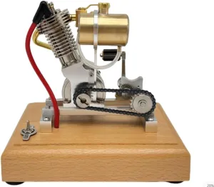 Hoglet alien Engine Model Kit That Runs Single Cylinder for Adults Collectors DIY Toys Kit H09 Compact Mini 