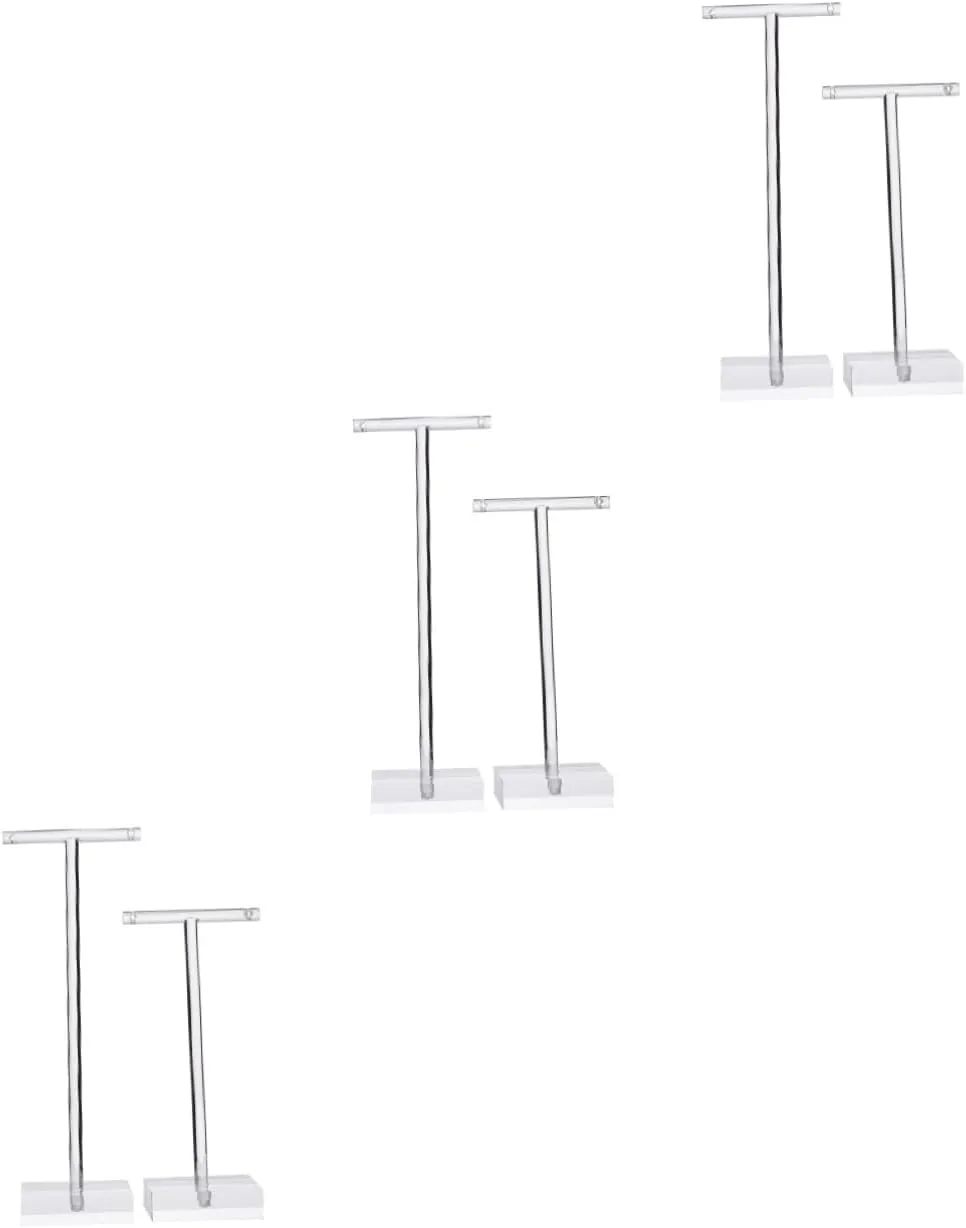 Holder watch storage Display stands metal bracelet earrings Storage bundle Box Showcase jewelry earring Storage rack 3 Sets 2pcs Acrylic jewelry rack Earring Display 