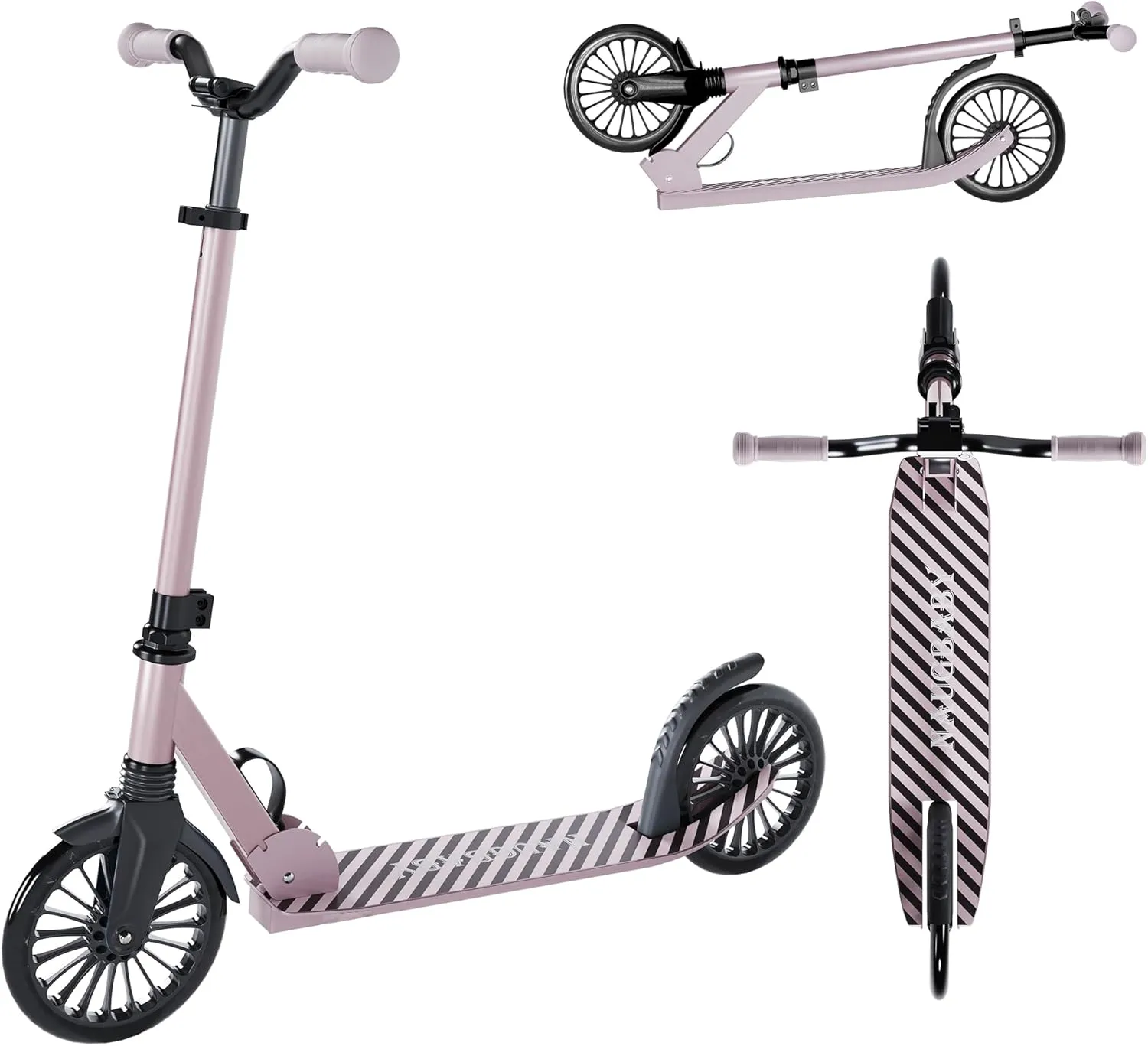 Holds Up to 220lbs | Adjustable Height | diminish smite retirement colleague tonal osprey Lightweight |Rear Brake Scooter for Kids 8-12$ Kick Scooter for Kids$Teen& Adults$ Folding Scooters 