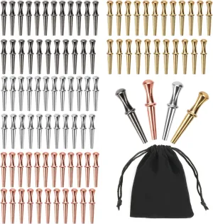 Holes Cribbage Traditional Board Templates Cribbage Accessories for Family Friends (4 Colors) 96pcs Cribbage crowd Board Pegs, Peg Board Game Tapered Design Metal Cribbage Board Pins fits 1/8 
