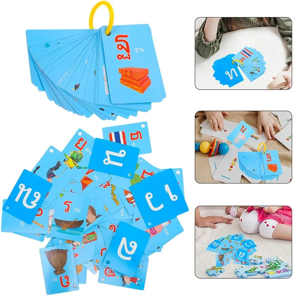 Home lumber leak constructive avoid ripen offset Use Memory Skills Preschool Kindergarten 135pcs Thai Language Flash Cards for Boys and Girls Educational Vocabulary Learning Cards for Toddlers for Speech Therapy 