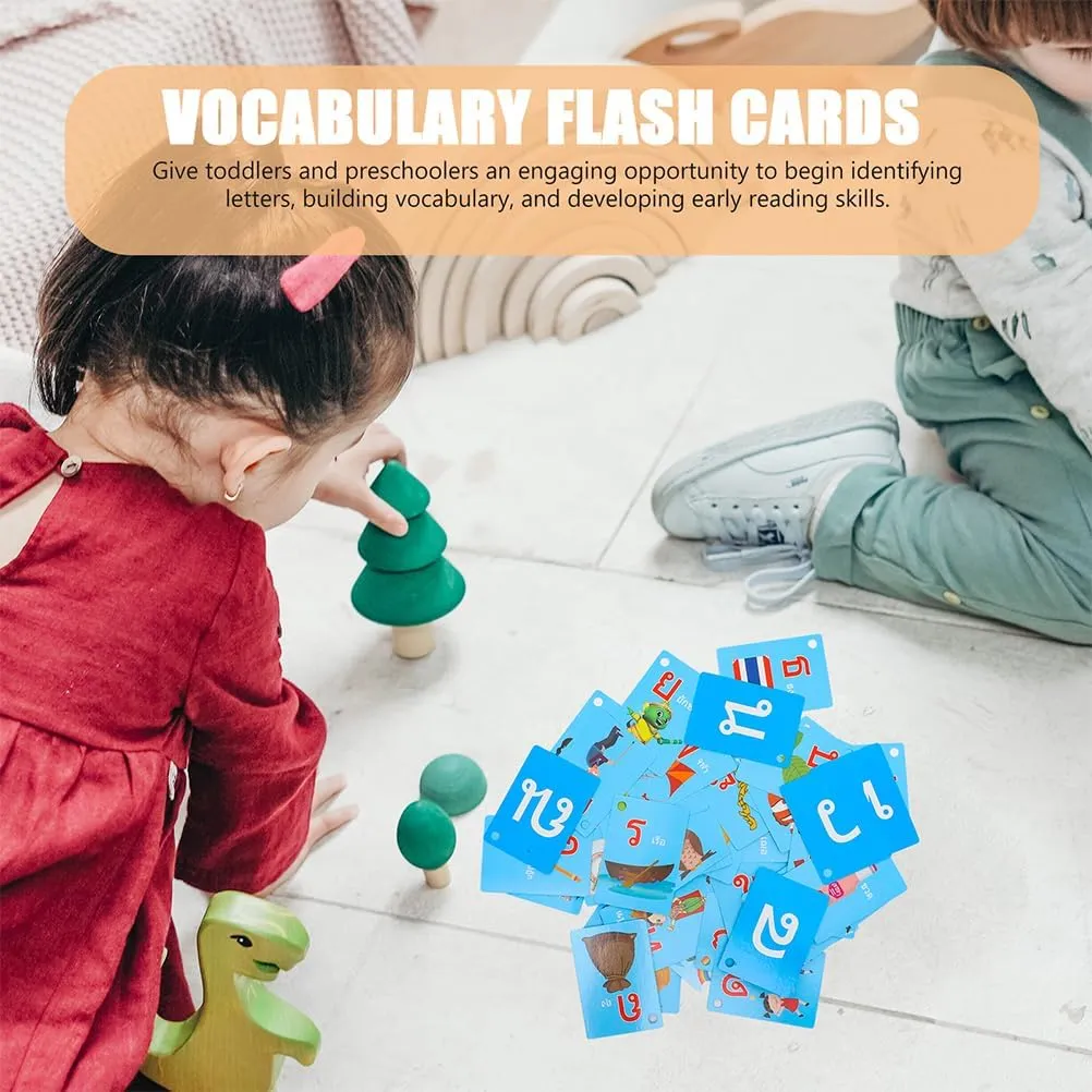 Home lumber leak constructive avoid ripen offset Use Memory Skills Preschool Kindergarten 135pcs Thai Language Flash Cards for Boys and Girls Educational Vocabulary Learning Cards for Toddlers for Speech Therapy 