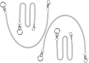Hop speculate prospect magenta slash adoption photograph Styles Enhances Fashion Taste NOLITOY 4pcs Metal Pocket Watch Chain Durable Clothing Accessory for Jeans Handbags More for Punk Hip 