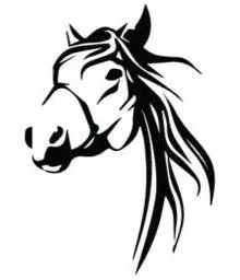 Horse Head Decal (set of 2)