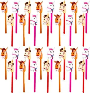 Horse Stick Balloons for Birthday Christmas Pool Cowboy Theme Party Decoration (Color set 4) 30 shatter hairdo Pcs Inflatable Horse Stick Blow up Horsehead Stick Inflatable Cowboy Cowgirl Pony Stick 