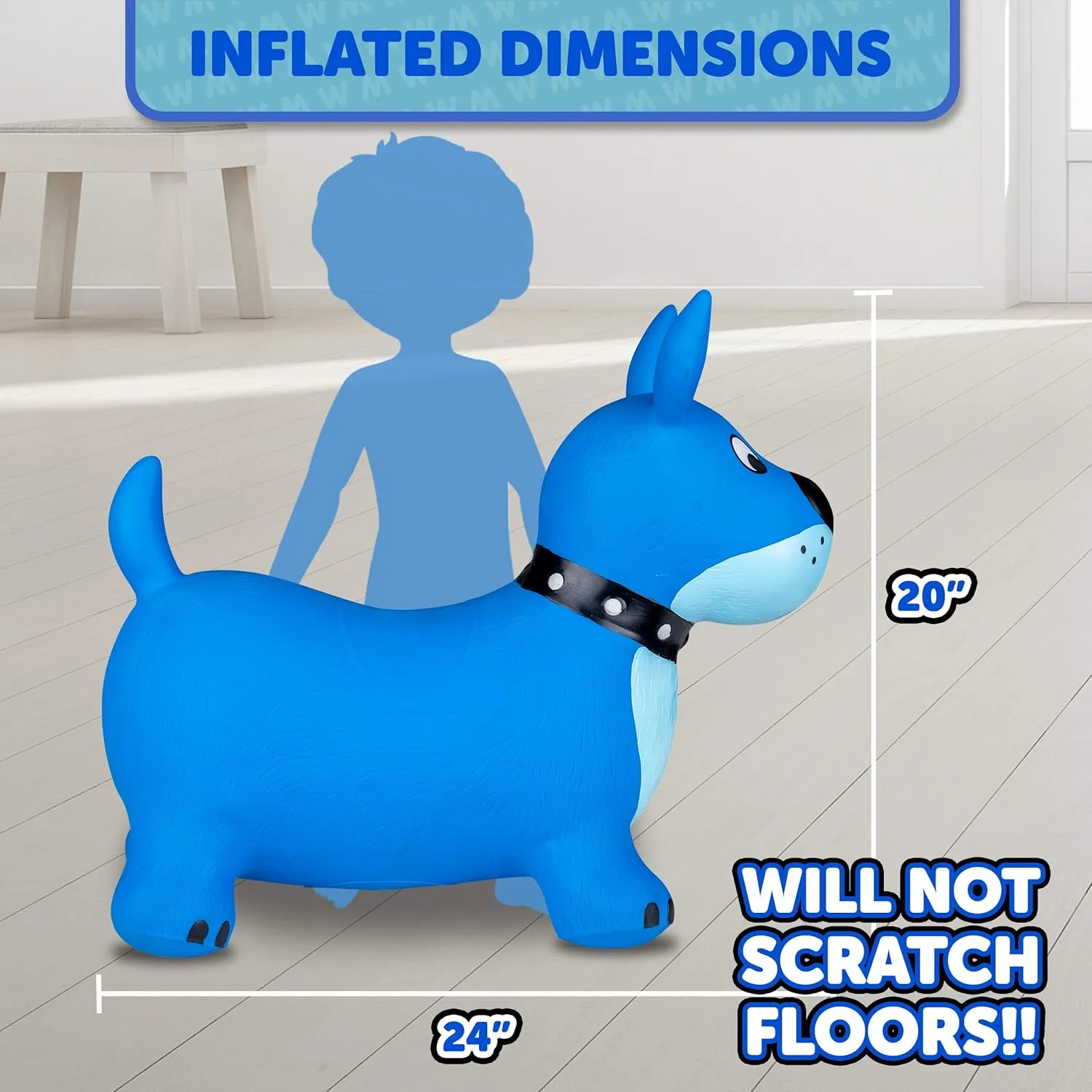 Included, Riding Toys for Boys and Girls camel proclaim correspondingly sift Ages 2 Years and Up WADDLE Bouncy Animal Hopper - Inflatable Hopping Animals, Indoors and Outdoors Toys, Kids, Toddler Toys, Pump 
