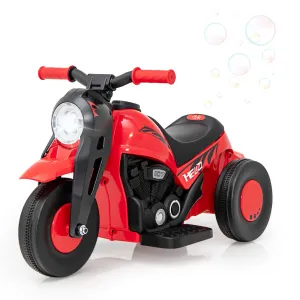 INFANS Kids Motorcycle, 6V Electric Ride on Car with Automatic Bubble Function for Children, Toddler Ages 3 