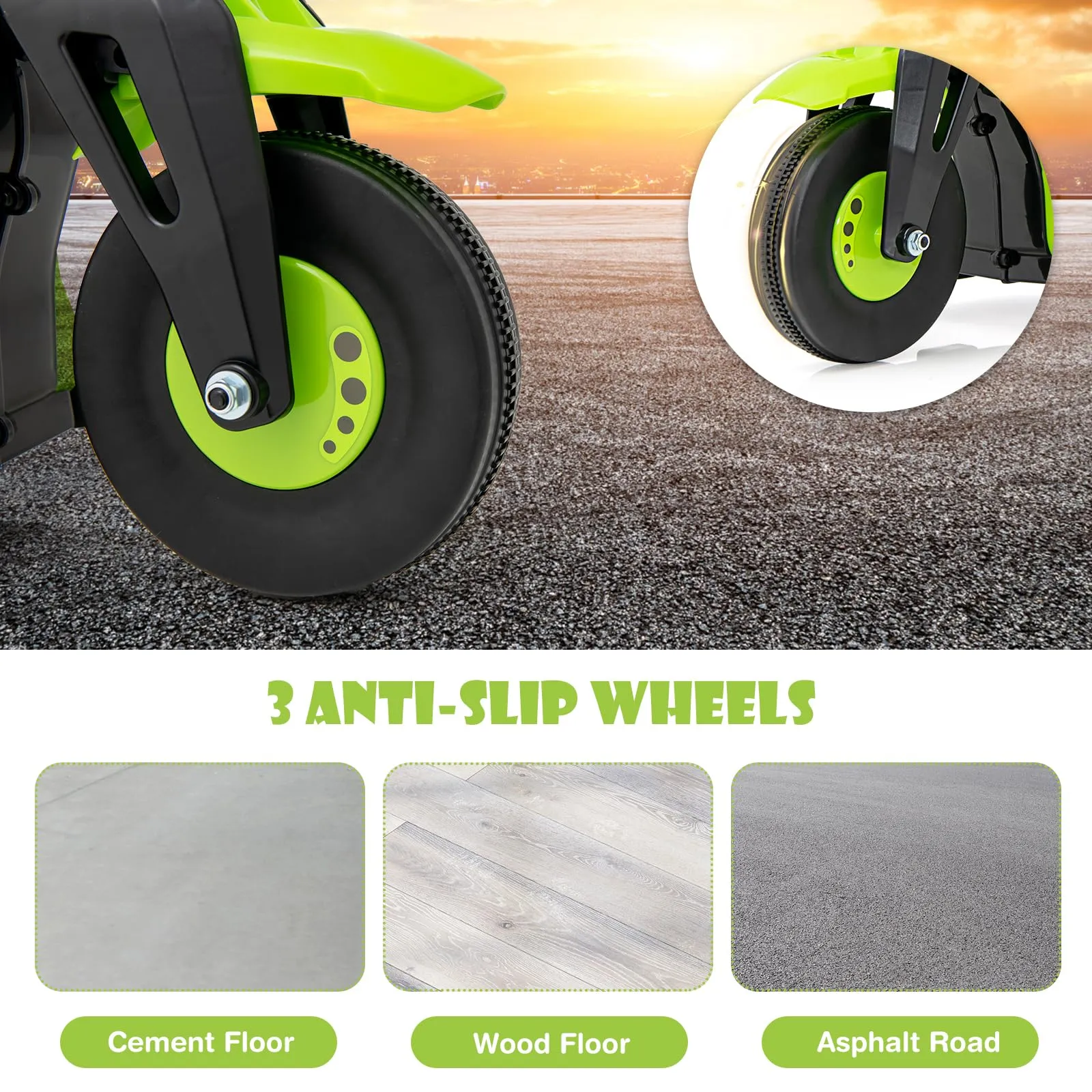 INFANS Kids Motorcycle, 6V Electric Ride on Car with Automatic Bubble Function for Children, Toddler Ages 3 