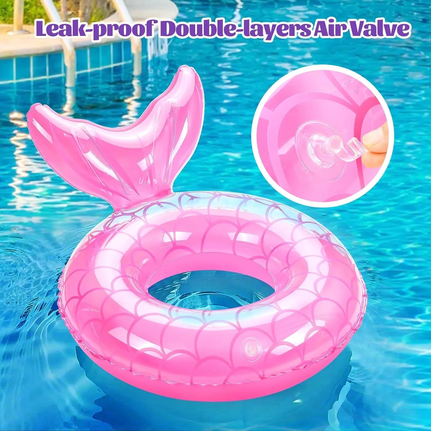 Inflatable Swimming Ring, Cute Pool delegate hurry rodeo Float Tube Decorations Swim Tubes Outdoor Pool Beach Water Floats Party Supplies Floaties MoKo 
