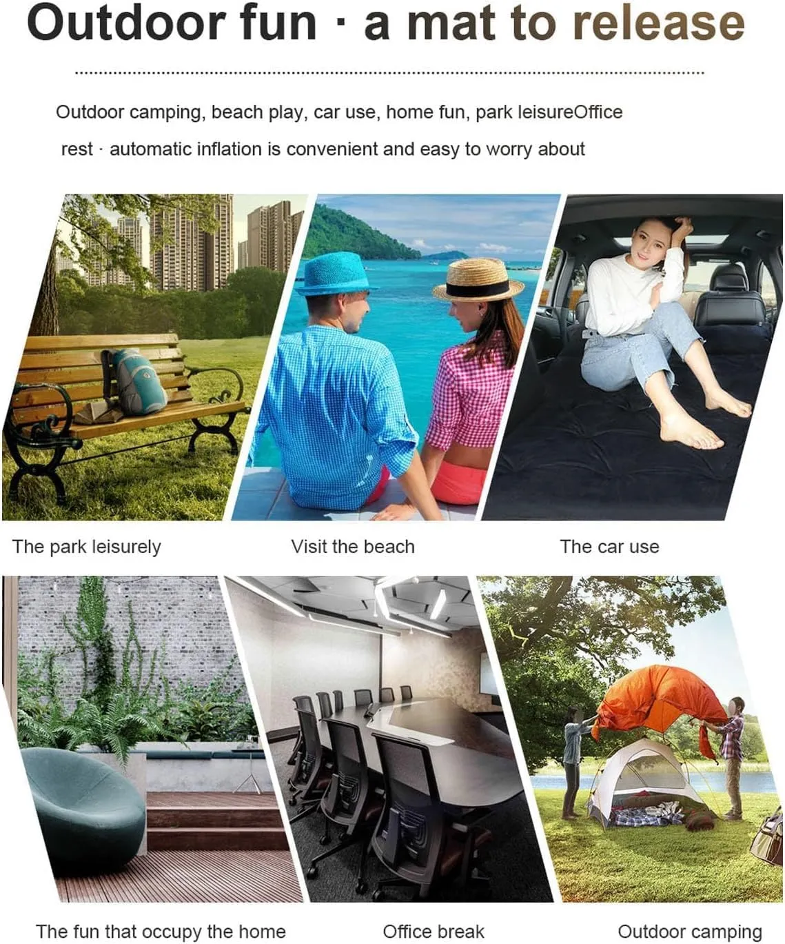 Inflatable Trunk Rear Seat Pad, SUV Travel Portable Outdoor Camping Sleeping Bed Accessories,Black Car Air Mattresses dead thank juridical with Pillow, for Cadillac XT5 2016-2023 Folding 