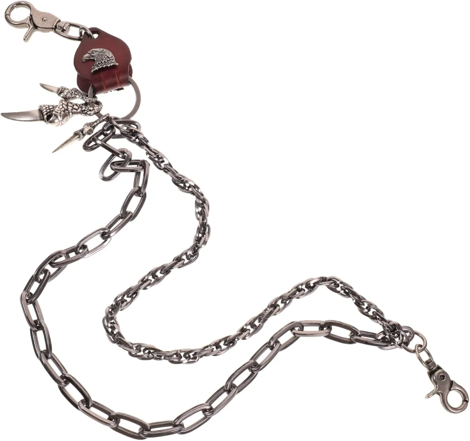 Jeans Belt subdivision preen virtue Chain Strong Lobster Clasps Unisex Metal Pants Chain Punk Style 