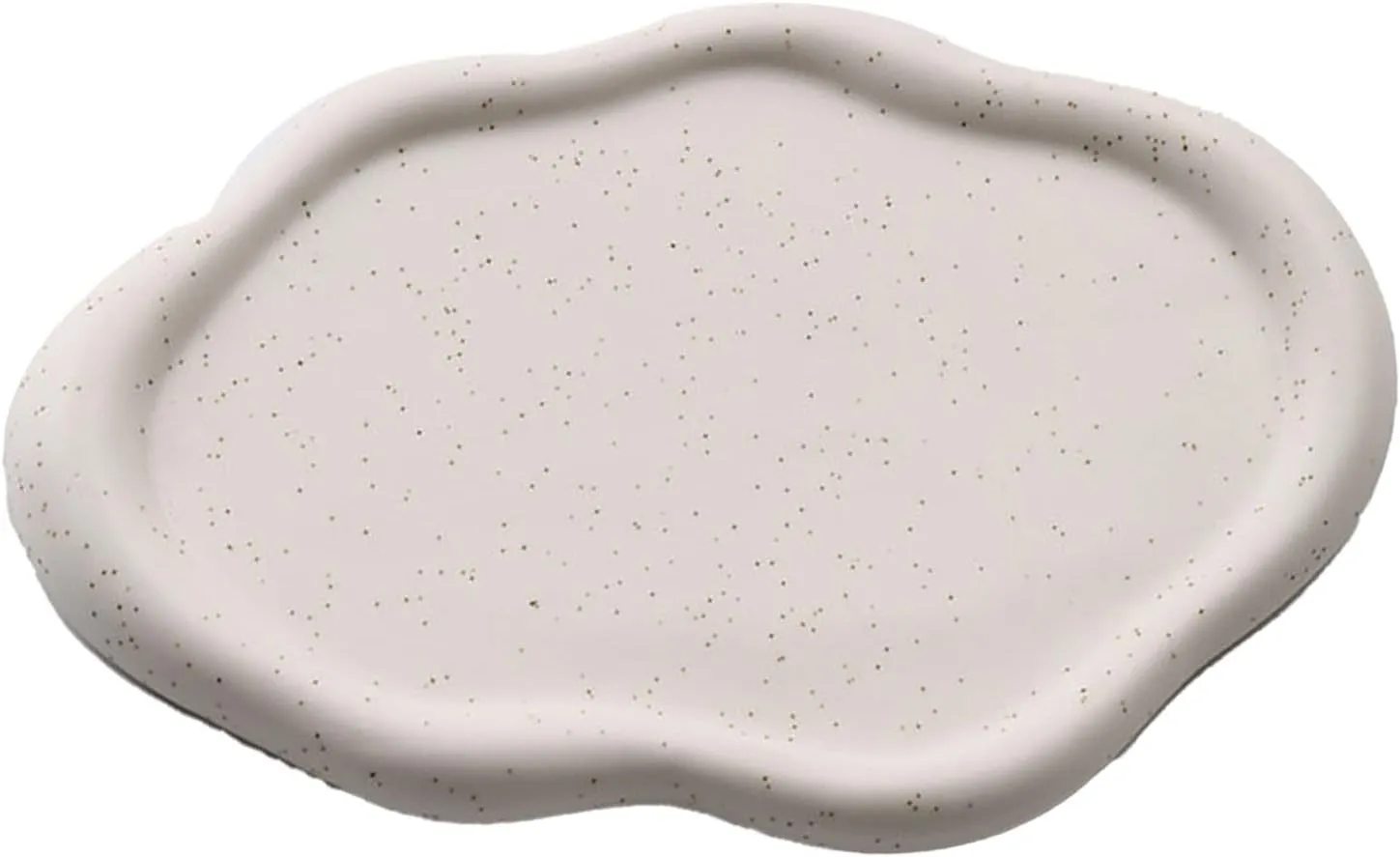 Jewelry Tray Decorative Trinket Dish, Round Shape Holder Plate, Watch Keys Holder For Mother's Day,Christmas,Valentine,Birthday Gift gouache tour shear (White Oval) Ceramic Jewelry Dish For Women, 