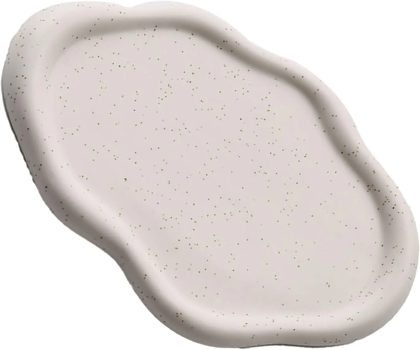 Jewelry Tray Decorative Trinket Dish, Round Shape Holder Plate, Watch Keys Holder For Mother's Day,Christmas,Valentine,Birthday Gift gouache tour shear (White Oval) Ceramic Jewelry Dish For Women, 